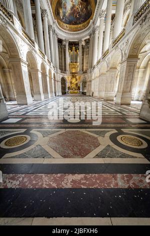 Königliche Kapelle im Schloss Versailles Stockfoto