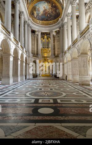 Königliche Kapelle im Schloss Versailles Stockfoto