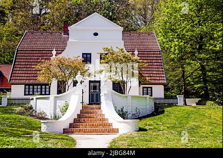 Worpswede im Teufelsmoor (Deutschland, bei Bremen): Barkenhoff, Villa von Heinrich Vogeler; ehemaliges Wohnhaus von Heinrich Vogeler Stockfoto