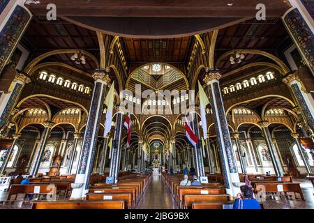 Costa Rica, Mittelamerika, Cartago, Innenansicht der Basilika unserer Lieben Frau von den Engeln (Basilica de Nuestra Señora de los Angeles) Foto © Federico Stockfoto