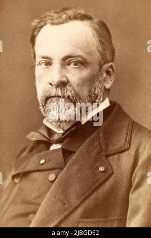 Porträt von Louis Pasteur in der zweiten Hälfte des 19. Jahrhunderts Stockfoto