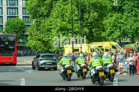 Editorial:02. Juni 2022: Queens Platinum Jubilee, London, England Stockfoto