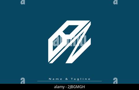 Buchstabenbuchstaben Initialen Monogramm-Logo BN, NB Stock Vektor