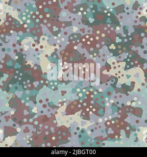 Camouflage Muster Hintergrund. Klassische Kleidung Stil Maskierung camo wiederholen Stock Vektor