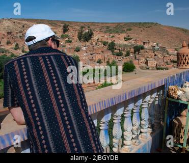 Kleines Dorf am Stadtrand von Marrakesch Marokko im Frühjahr Stockfoto