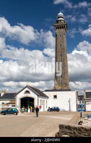 Leuchtturm Penmarch Bretagne Stockfoto