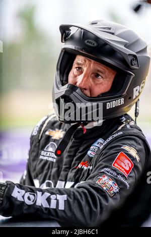 Detroit, MI, USA. 5.. Juni 2022. Crew-Mitglieder von AJFoyt Racing bereiten sich auf den Chevrolet Detroit Grand Prix in Detroit, MI, USA, vor. (Bild: © Walter G. Arce Sr./ZUMA Press Wire) Stockfoto