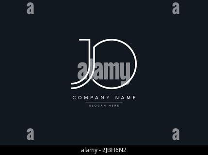 alphabet Buchstaben Monogramm Symbol Logo JO Stock Vektor