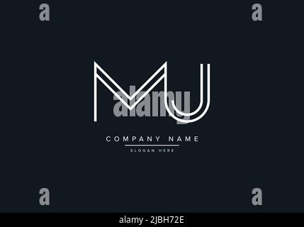 alphabet Buchstaben Monogramm Symbol Logo MJ Stock Vektor