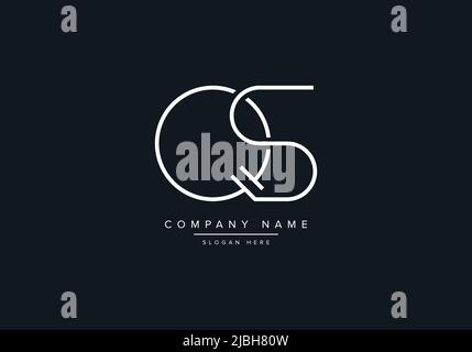 Creative Letters QS Logo Design Vektor-Vorlage. Stock Vektor