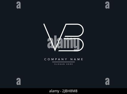 Creative Letters VB Logo Design Vektor-Vorlage. Stock Vektor