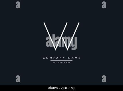 Creative Letters VV Logo Design Vektor-Vorlage. Stock Vektor