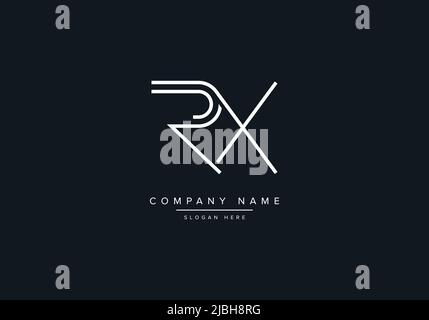 Creative Letters RX Logo Design Vektor-Vorlage. Stock Vektor