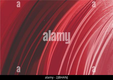 Rot - schwarzer Acrylhintergrund auf der Leinwand, Minimalismus Stock Vektor