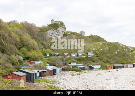 Landschaftsfoto von Church Ope Cove in Portland in Dorset Stockfoto