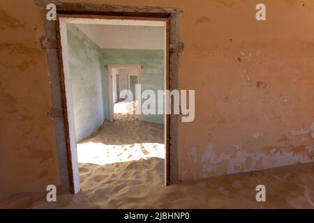 Pomona, Namibia - 16. August 2018: Foto aus Pomona, einer Geisterdiamantenstadt Stockfoto