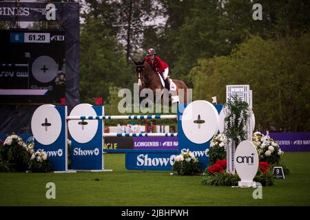 Team Canada Rider in Langley British Columbia Stockfoto