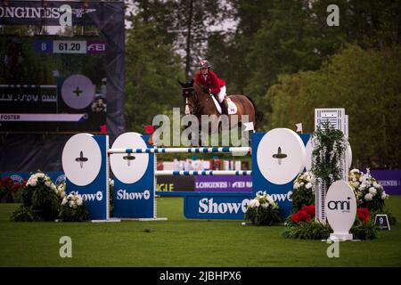 Team Canada Rider in Langley British Columbia Stockfoto