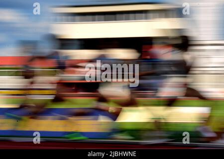 Prag, Tschechische Republik. 6.. Juni 2022. Features mit Läufern während der Josef Odlozil Memorial Athletic Classic Meeting EA Continental Bronze Tour in Prag in der Tschechischen Republik. (Bild: © Slavek Ruta/ZUMA Press Wire) Stockfoto