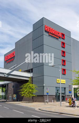 Redrock Stockport Autoparkplatz, Bridgefield Street, Greater Manchester, England, Großbritannien Stockfoto