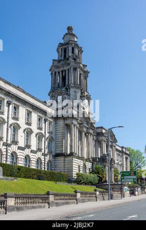 Stockport Town Hall, Wellington Road, Stockport, Greater Manchester, England, Vereinigtes Königreich Stockfoto