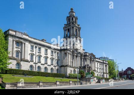 Stockport Town Hall, Wellington Road, Stockport, Greater Manchester, England, Vereinigtes Königreich Stockfoto