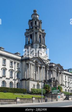 Stockport Town Hall, Wellington Road, Stockport, Greater Manchester, England, Vereinigtes Königreich Stockfoto