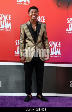 Space Jam: A New Legacy Premiere im Microsoft Theater am 12. Juli 2021 in Los Angeles, CA mit: Cedric Joe wo: Los Angeles, California, USA Wann: 13 Jul 2021 Credit: Nicky Nelson/WENN.com Stockfoto