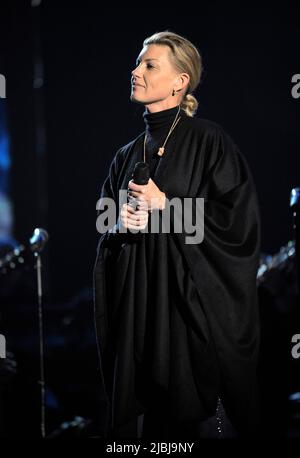 Faith Hill probt bei MusiCares, um die Person des Jahres zu ehren, Neil Diamond 2009 Credit: Ron Wolfson / MediaPunch Stockfoto