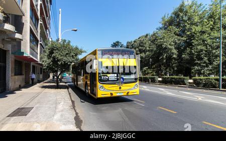 Transantiago Bus in Santiago, Chile Stockfoto