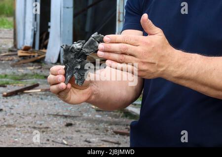 Nicht exklusiv: KIEW, UKRAINE - 05. JUNI 2022 - Mitglied des Aufsichtsrats von Ukrzaliznyzsia, Berater des Leiters des Amtes des Präsidenten o Stockfoto