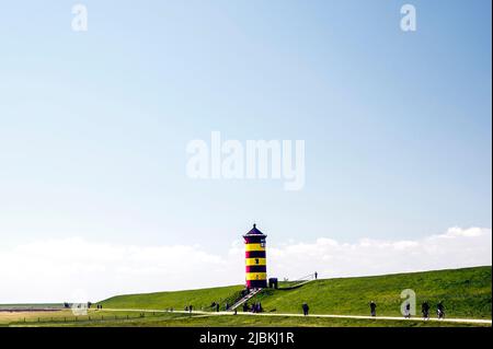 Pilsum (Ostfriesland): Leuchtturm Stockfoto