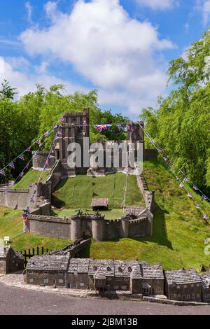 Corfe Castle Model Village in Corfe Castle, Dorset UK im Juni Stockfoto