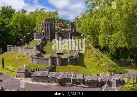 Corfe Castle Model Village in Corfe Castle, Dorset UK im Juni Stockfoto