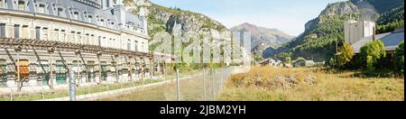 Alte Canfranc Station, Huesca, Aragon, Spanien, Europa Stockfoto