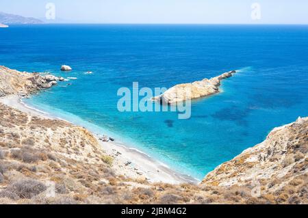 Folegandros, wunderschöne griechische Insel in der Ägäis. Griechenland Stockfoto