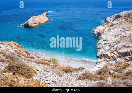 Folegandros, wunderschöne griechische Insel in der Ägäis. Griechenland Stockfoto