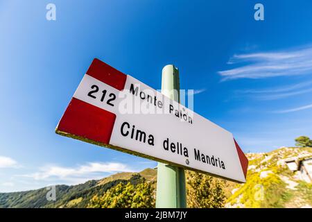 Italien Venetien Monte Grappa - Monte Palon Stockfoto