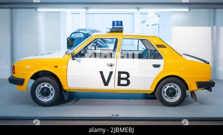 Oldtimer im SKODA Auto Museum Stockfoto