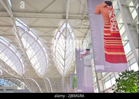 Internationaler Flughafen San Francisco (KSFO), Millbrae CA Stockfoto