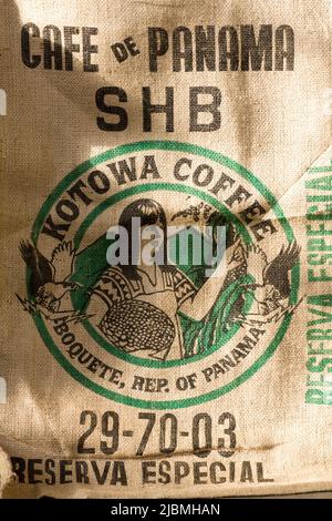 Panama, Cerro Punta, die Kotowa Kaffeeplantage baut Bio-Kaffee an und ist eine der Plantagen in Panama, die den besten Kaffee in der Region produziert Stockfoto