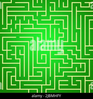 grünes Labyrinth Stockfoto