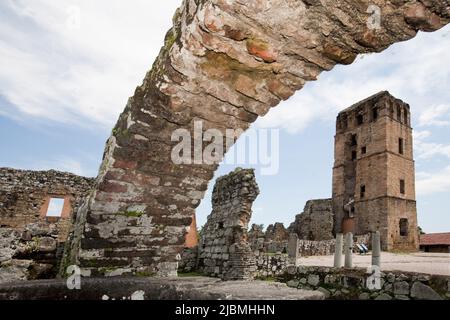 Panama, Panama-Stadt, die Ruinen von Panama Viego aus dem 16.. Jahrhundert, zerstörten 100 Yaer später durch Piraten. Stockfoto