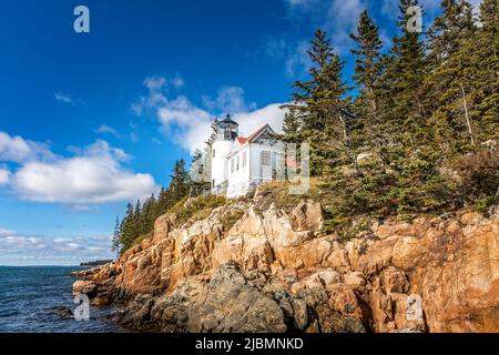 Bass Harbor Head Lighthouse, Tremont Maine USA Stockfoto