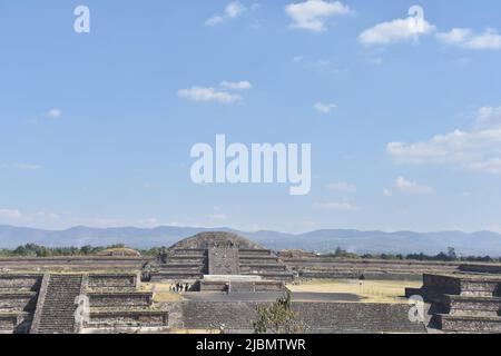 Die Ciudadela, ein 38 Hektar großes Gebiet im südlichen Teil von Teotihuacán. Stockfoto