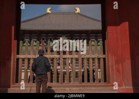 Todaiji-Tempelkomplex in Nara, Honshu, Japan Stockfoto