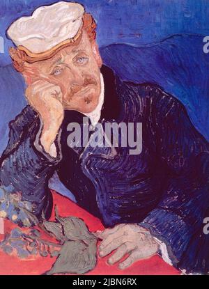 Porträt von Dr. Gachet, Gemälde des niederländischen Künstlers Vincent Van Gogh, 1890 Stockfoto