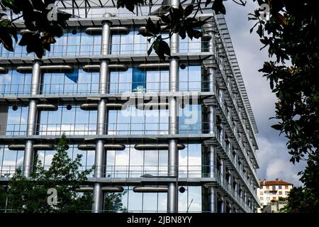 Labor für medizinische Biologie und pathologische Anatomie, Krankenhaus Croix-Rousse, HCL, Caluire-et-Cuire, Abteilung Rhône, AURA Region, Frankreich Stockfoto