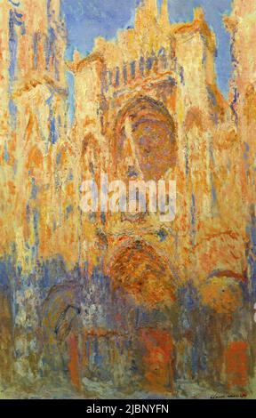 Kathedrale von Rouen bei Sonnenuntergang, 1893, Gemälde von Claude Monet Stockfoto