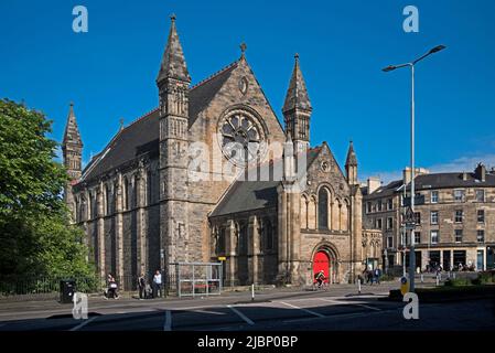 Außenansicht des Mansfield Traquair Centre, einem einzigartigen Ort für Hochzeiten, Partys oder Firmenveranstaltungen am Rande der New Town von Edinburgh. Stockfoto